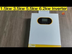 48VDC خروجی 5.5KW/6.2KW اینورتر هیبریدی خورشیدی برای فرکانس روشن / خاموش شبکه 50Hz/60Hz