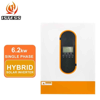 موج سینوس خالص 6.2KW اینورتر هیبریدی 48 ولت حالت شارژ MPPT On/Off Grid اینورتر خورشیدی هیبریدی