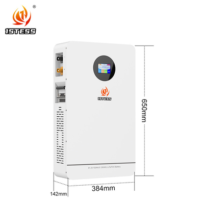 51.2V 100Ah 5.12kwh باتری ذخیره سازی انرژی خانگی با محافظت از مدار کوتاه
