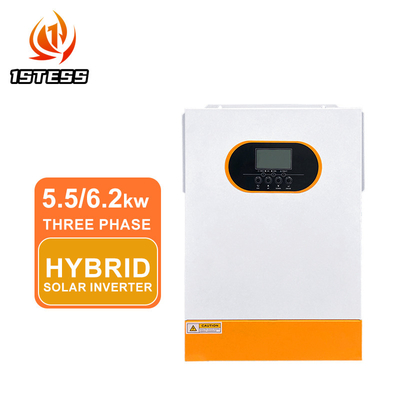 عمده فروشی اینورتر هیبریدی خورشیدی 48 ولت در شبکه 230VAC 5.5KW 6.2KW