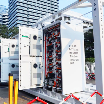 CE FCC ذخیره سازی انرژی صنعتی راه حل سیستم خورشیدی در کانتینر 20ft 1Mwh 3Mwh 5MWh با نظارت و کنترل از راه دور