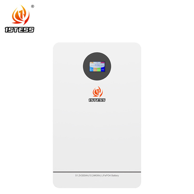 ظرفیت بالا 200Ah 51.2V 10.24kwh Lifepo4 Powerwall ذخیره سازی انرژی دیواری باتری یون لیتیوم 6000 چرخه