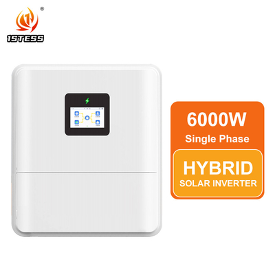 ولتاژ پایین تک فاز ECO IP65 اینورتر هیبریدی 48V 6kw اینورتر هیبریدی خورشیدی MPPT On/Off Grid 48V 6kw اینورتر هیبریدی خورشیدی