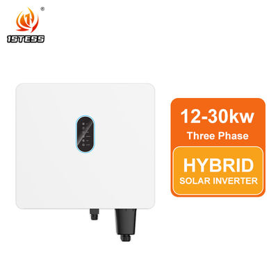 سه فاز 12kw 15kw 25kw 30kw اینورتر خورشیدی هیبریدی 120V-800V On/Off Grid Pure Sine Wave IP66 20kw اینورتر خورشیدی با MPPT