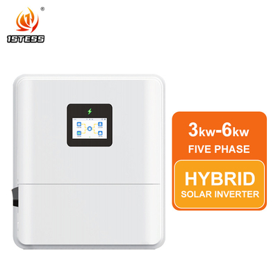 48 ولت 3Kw 3.6Kw 4.6Kw 5Kw 6Kw اینورتر هیبریدی موج سینوس خالص IP65 تک فاز خروجی دوگانه MPPT در غیر شبکه هیبریدی اینورتر خورشیدی