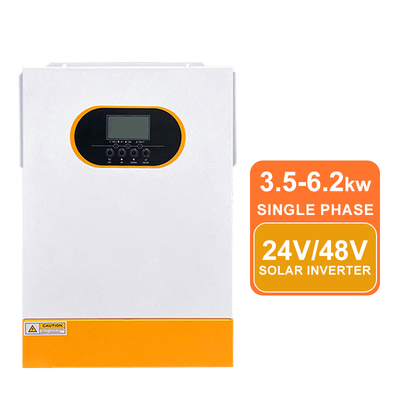 6.2kW ولتاژ بالا اینورتر هیبریدی 48 ولت موج سینوس خالص 12400VA قدرت افزایشی MPPT