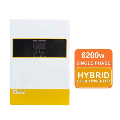 شارژر خورشیدی MPPT 6.2KW Inverter هیبریدی امواج صیون خالص 48VDC مقاوم به گرد و غبار تک سه فاز