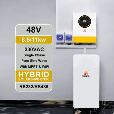 اینورتر خورشیدی MPPT 8500W 48V باتری موج سینوسی خالص MPPT بدون پشتیبانی از باتری شارژر 140A