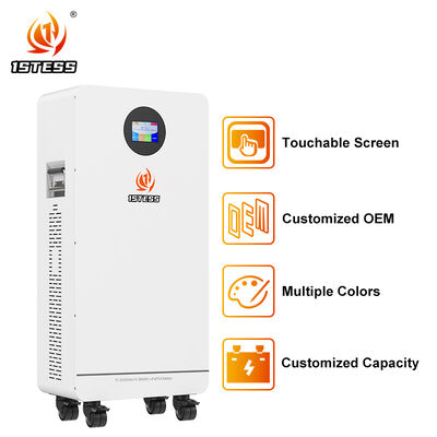 خانه پشتیبان ذخیره سازی 51.2V 300Ah LiFePO4 15.36kWh 6000 چرخه 98 کارایی امن قابل اعتماد